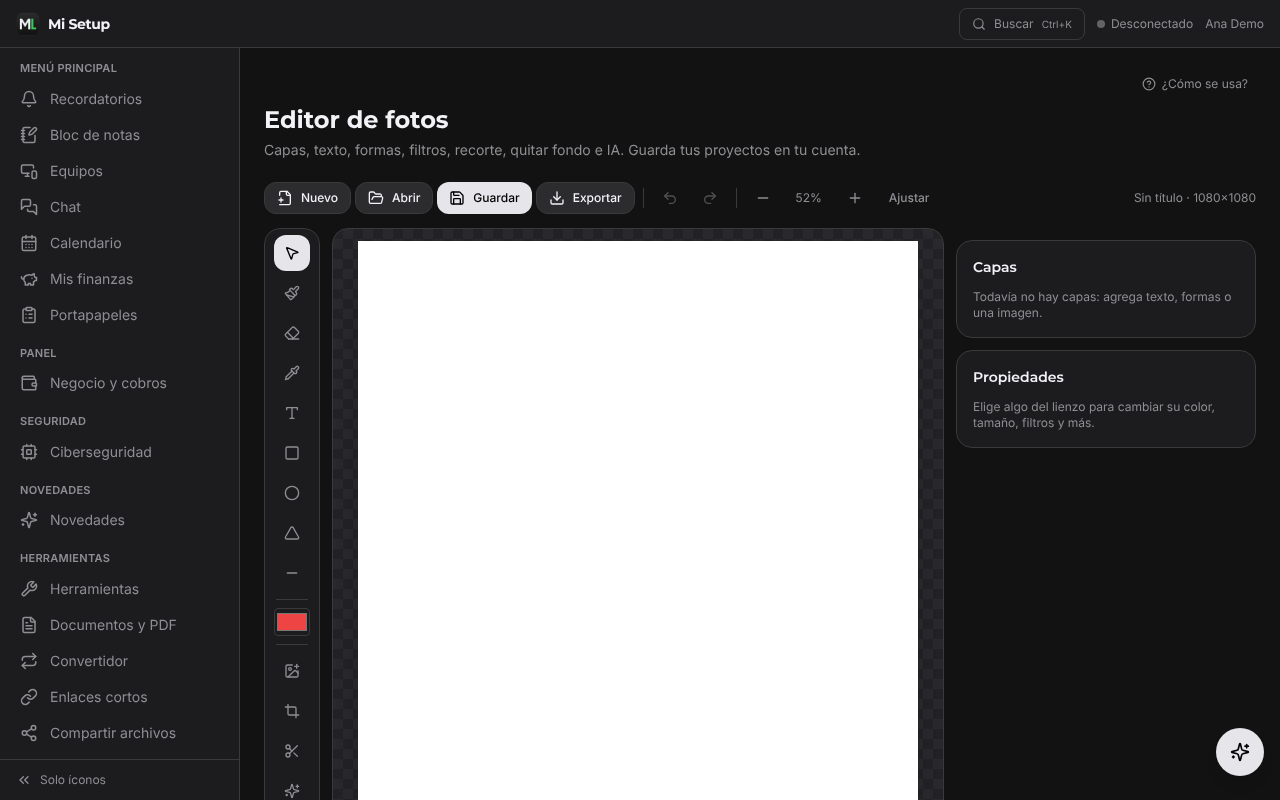 Editor de fotos